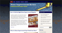 Desktop Screenshot of homeimprovementsreview.com