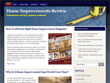 Tablet Screenshot of homeimprovementsreview.com
